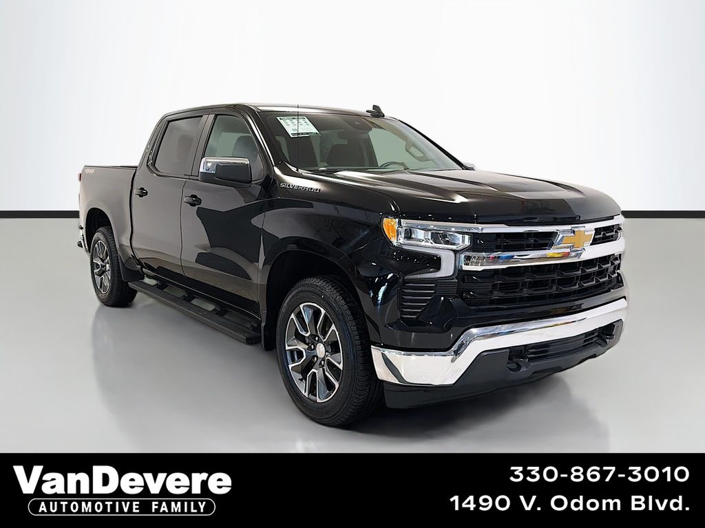 Black 2023 Chevrolet Silverado 1500 Pickup Truck Four-Wheel Drive 8-Speed Automatic
