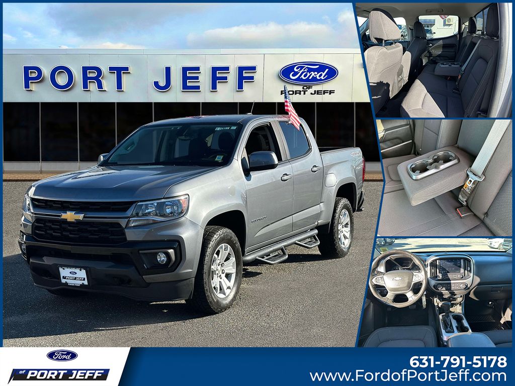 Gray (Steel Metallic) 2021 Chevrolet Colorado Pickup Truck Four-Wheel Drive 8-Speed Automatic