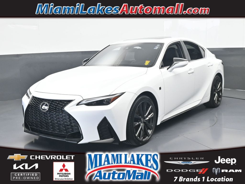 White 2024 Lexus IS 350 F Sport Design RWD Sedan Rear-Wheel Drive 8-Speed Automatic