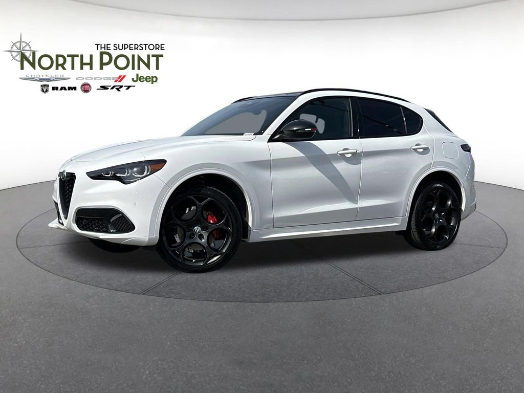 Milano White 2025 Alfa Romeo Stelvio Tributo Italiano AWD SUV / Crossover All-Wheel Drive 8-Speed Automatic