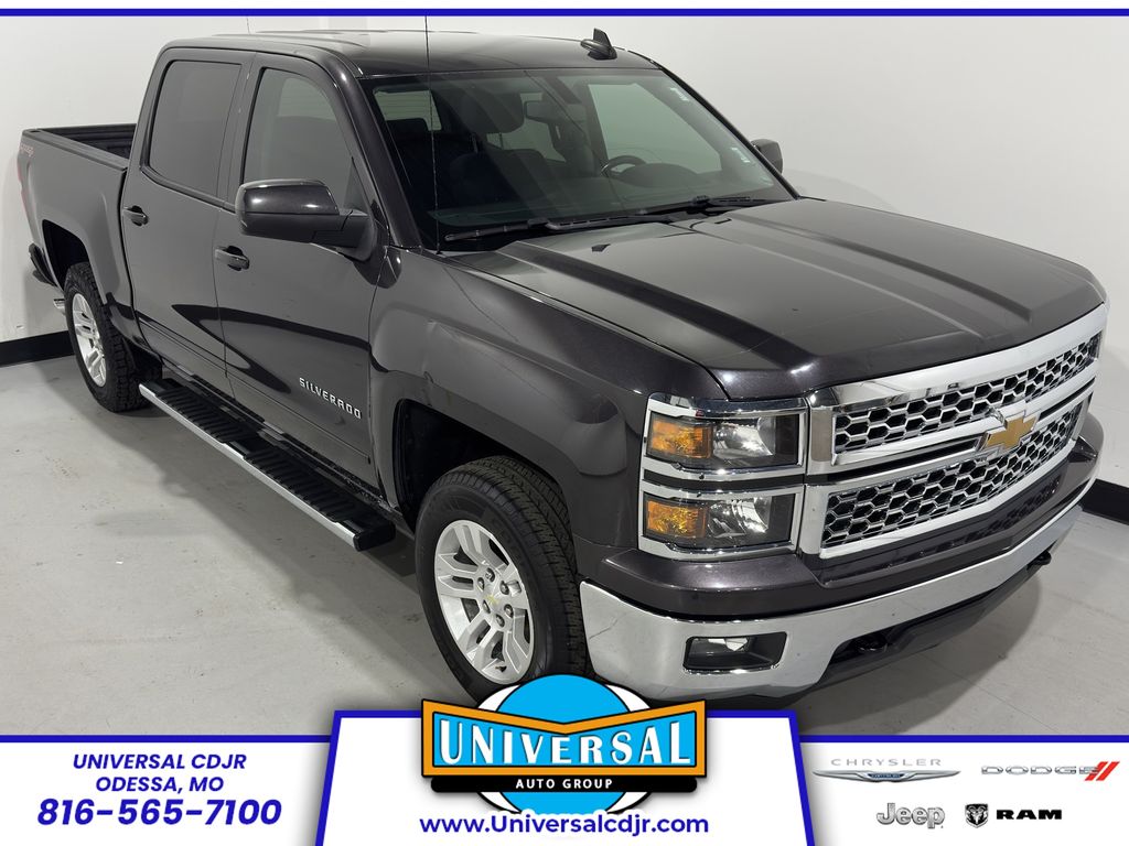 Gray (Tungsten Metallic) 2015 Chevrolet Silverado 1500 Pickup Truck Four-Wheel Drive 6-Speed Automatic Overdrive