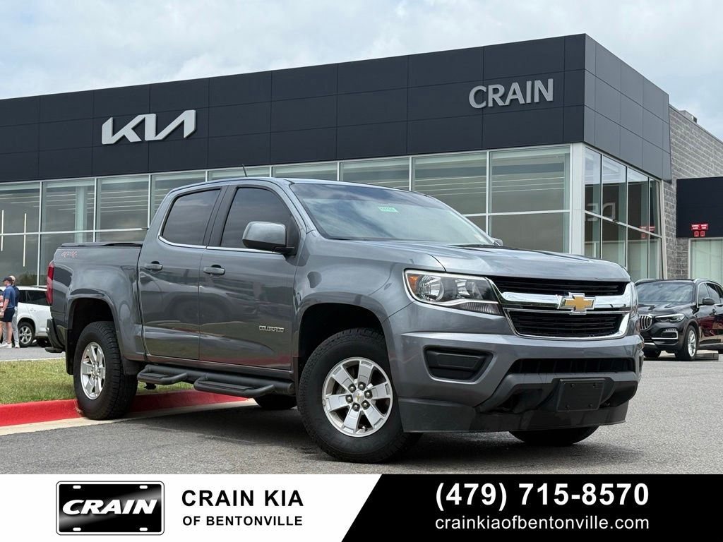 Gray (Steel Metallic) 2020 Chevrolet Colorado Work Truck Crew Cab 4WD Pickup Truck Four-Wheel Drive 8-Speed Automatic