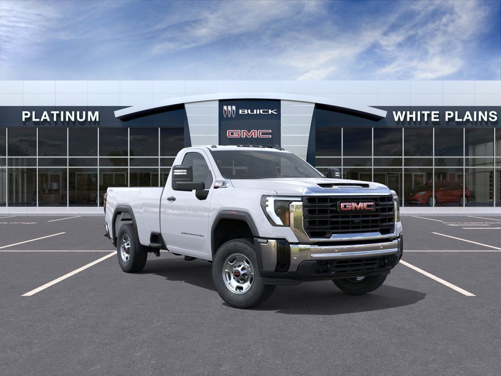Summit White 2025 GMC Sierra 2500HD Pickup Truck Four-Wheel Drive Automatic