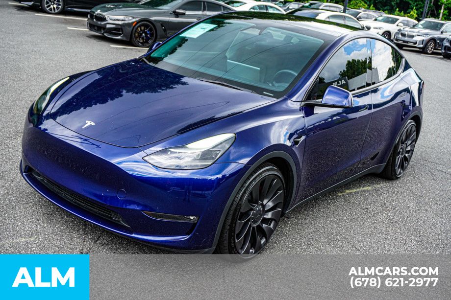 Used 2023 Blue Tesla Performance image 15