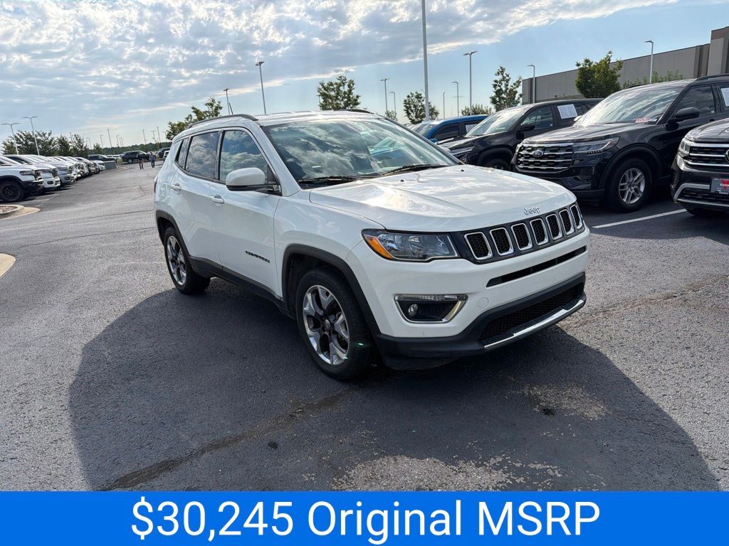 White Clearcoat 2020 Jeep Compass SUV / Crossover Front-Wheel Drive 6-Speed Automatic