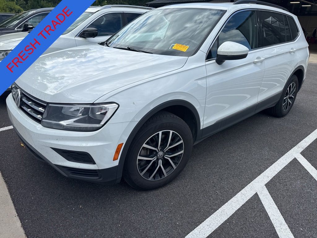Pure White 2021 Volkswagen Tiguan SE 4Motion SUV / Crossover All-Wheel Drive 8-Speed Automatic