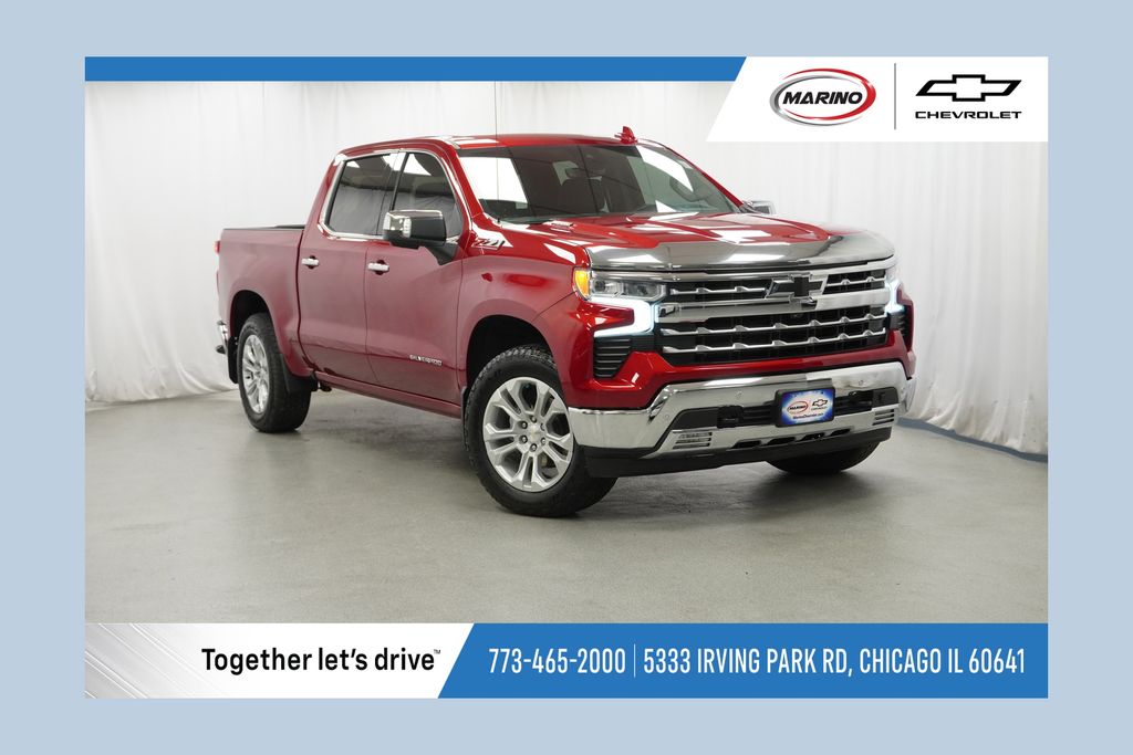Radiant Red 2023 Chevrolet Silverado 1500 Pickup Truck Four-Wheel Drive Automatic