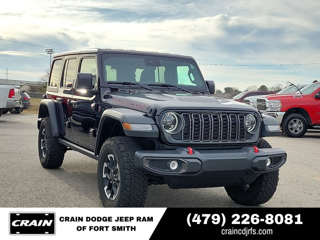 Black Clearcoat 2025 Jeep Wrangler SUV / Crossover Four-Wheel Drive 8-Speed Automatic