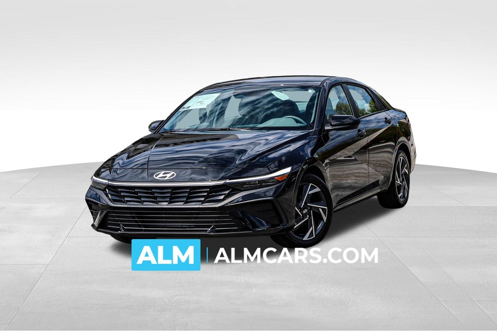 Abyss Black 2025 Hyundai Elantra Sedan Front-Wheel Drive Continuously Variable Transmission