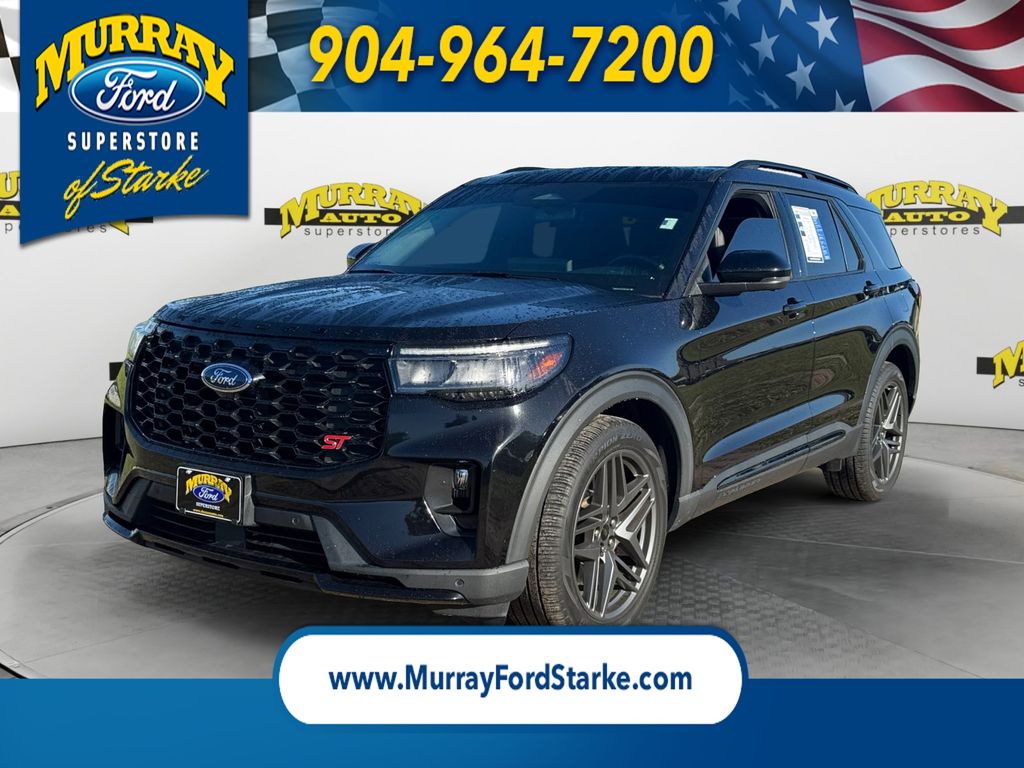 Black Metallic 2025 Ford Explorer SUV / Crossover All-Wheel Drive Automatic