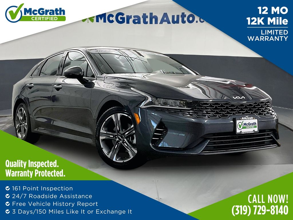 Gravity Gray 2023 Kia K5 Sedan Front-Wheel Drive 8-Speed Automatic