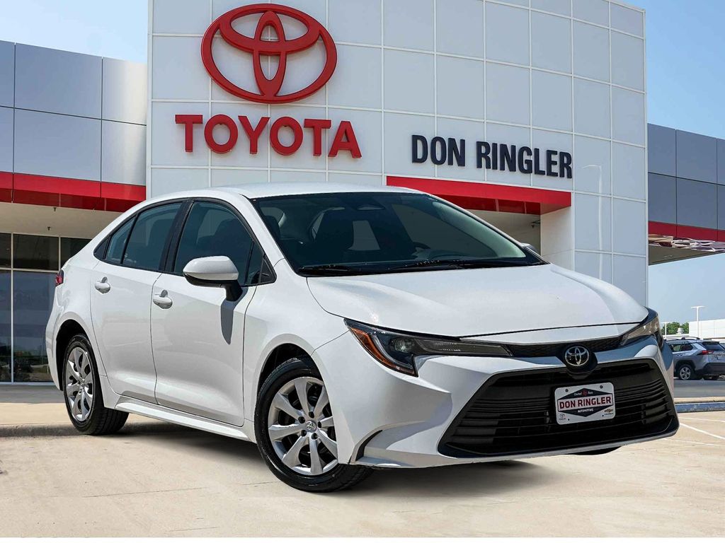 Ice Cap 2024 Toyota Corolla LE FWD Sedan Front-Wheel Drive Continuously Variable Transmission