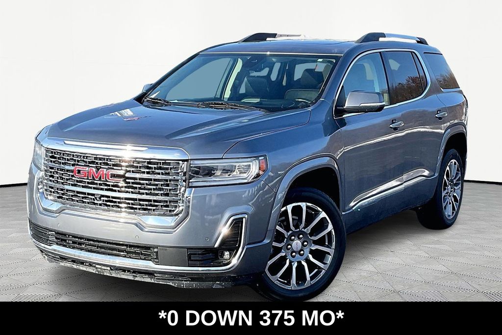 Gray (Steel Metallic) 2021 GMC Acadia Denali FWD SUV / Crossover Front-Wheel Drive 9-Speed Automatic