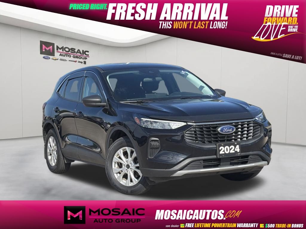 Agate Black Metallic 2024 Ford Escape SUV / Crossover All-Wheel Drive 8-Speed Automatic