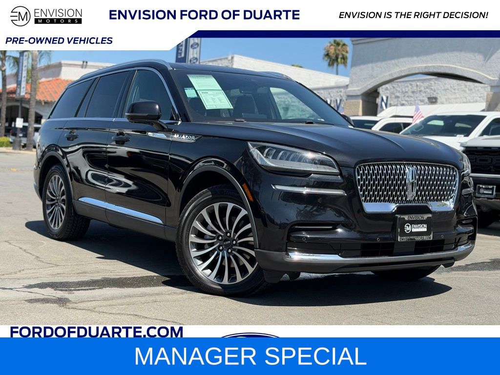 Black Metallic 2022 Lincoln Aviator SUV / Crossover All-Wheel Drive Automatic