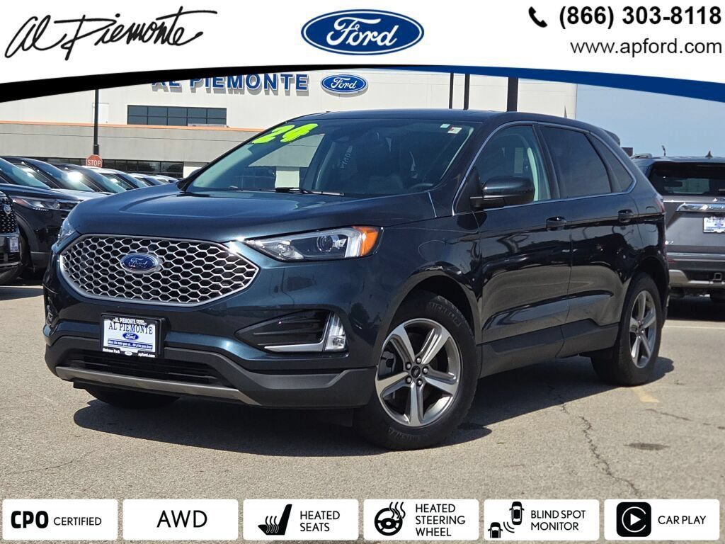 Blue Metallic 2024 Ford Edge SEL AWD SUV / Crossover All-Wheel Drive 8-Speed Automatic