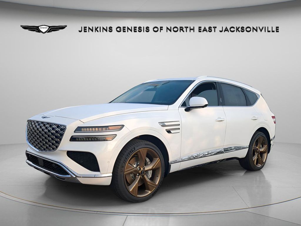 Alta White 2025 Genesis GV80 3.5T Prestige AWD SUV / Crossover All-Wheel Drive 8-Speed Automatic