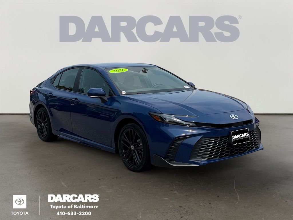 Blue 2026 Toyota Camry Sedan Front-Wheel Drive Continuously Variable Transmission