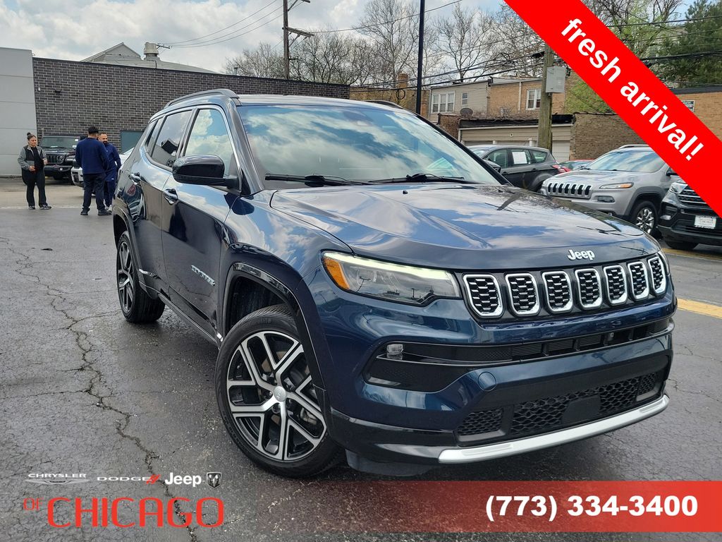 Fathom Blue Pearlcoat 2024 Jeep Compass Limited 4WD SUV / Crossover Four-Wheel Drive 8-Speed Automatic