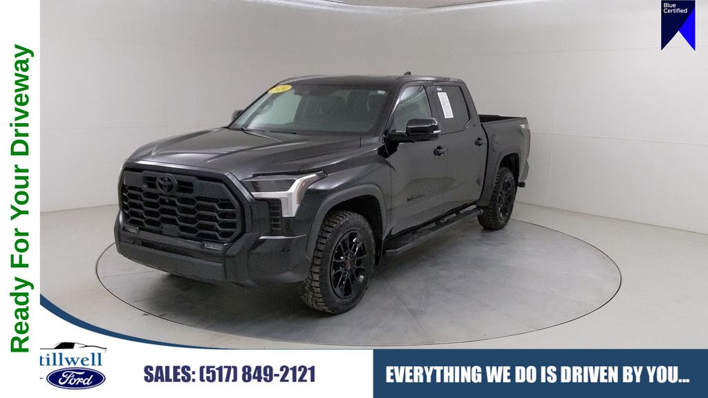 Midnight Black Metallic 2024 Toyota Tundra Pickup Truck Four-Wheel Drive Automatic