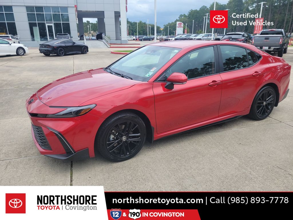 Supersonic Red 2025 Toyota Camry Sedan All-Wheel Drive Continuously Variable Transmission