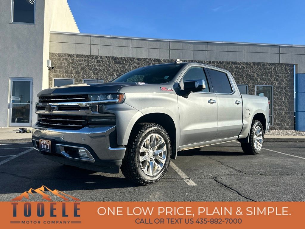 Gray (Satin Steel Metallic) 2020 Chevrolet Silverado 1500 Pickup Truck Four-Wheel Drive Automatic