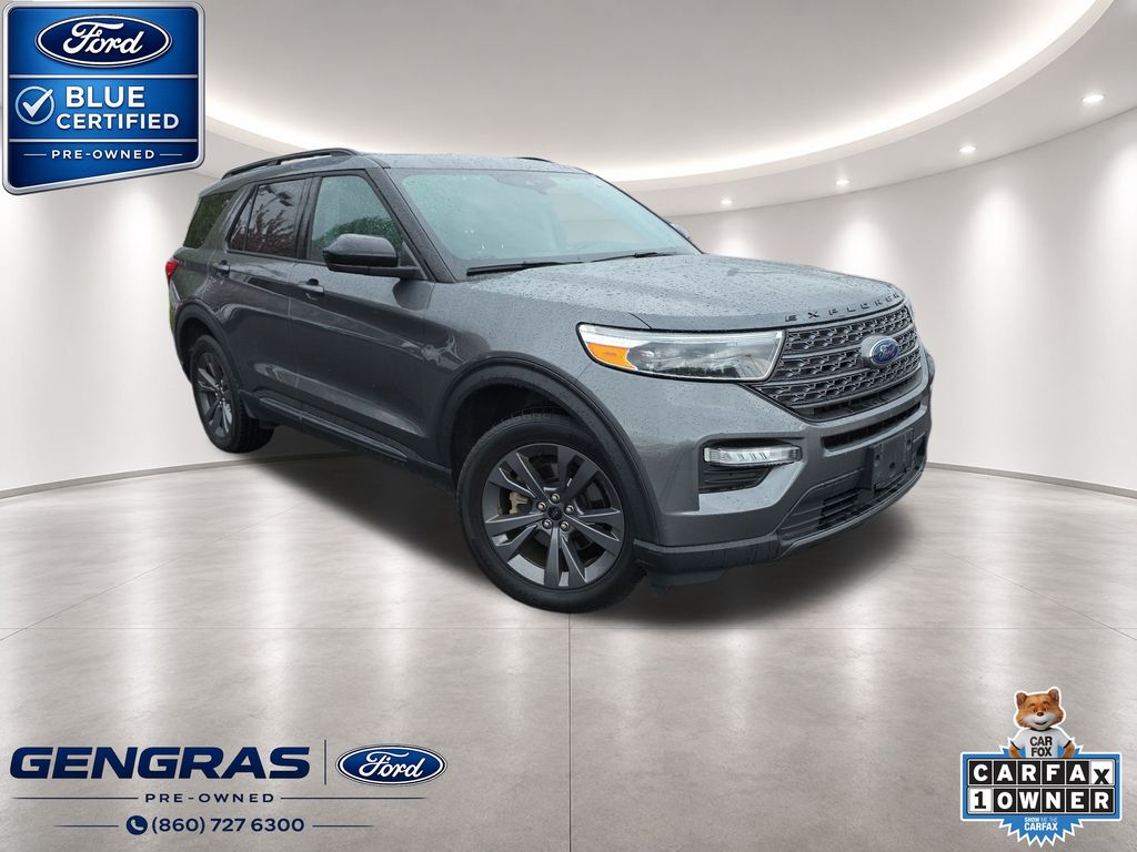 Gray Metallic 2023 Ford Explorer SUV / Crossover All-Wheel Drive Automatic