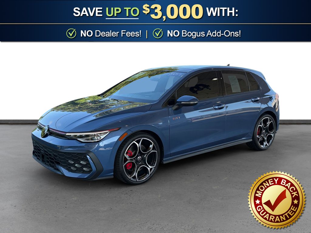 Slate Blue Metallic 2025 Volkswagen Golf GTI Autobahn FWD Hatchback Front-Wheel Drive 7-Speed Dual Clutch