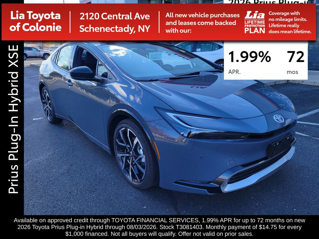 Gray 2026 Toyota Prius Plug-In Hybrid Hatchback Front-Wheel Drive Continuously Variable Transmission