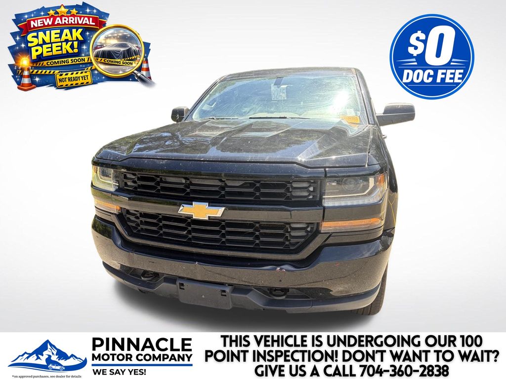 Black 2016 Chevrolet Silverado 1500 Pickup Truck Four-Wheel Drive 6-Speed Automatic Overdrive