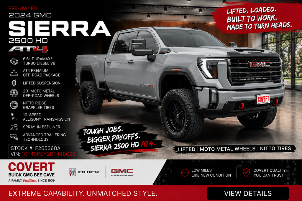 Used Car 2024 Gmc Sierra 2500hd  At4 For Sale Under $80,000 In Austin, Texas