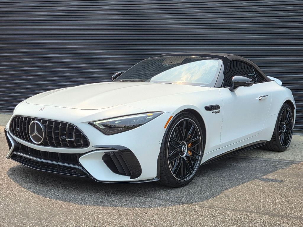 MANUFAKTUR Moonlight White Magno 2022 Mercedes-Benz SL-Class Convertible All-Wheel Drive 9-Speed Automatic