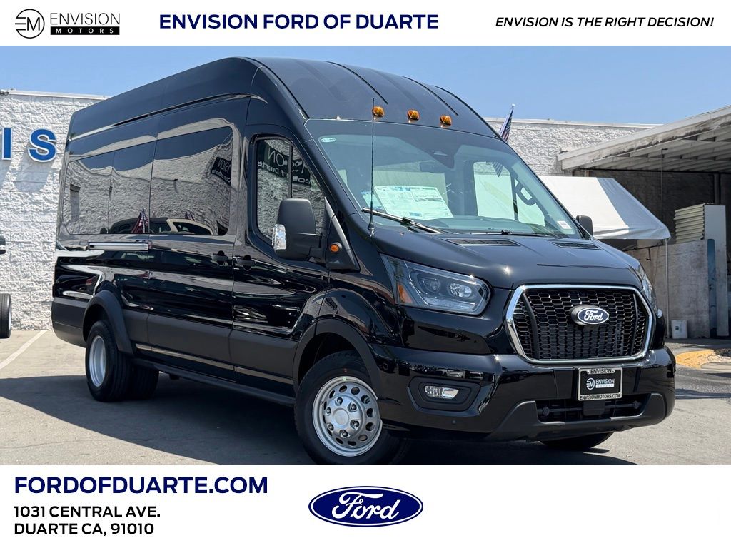 Black Metallic 2026 Ford Transit Passenger Van All-Wheel Drive 