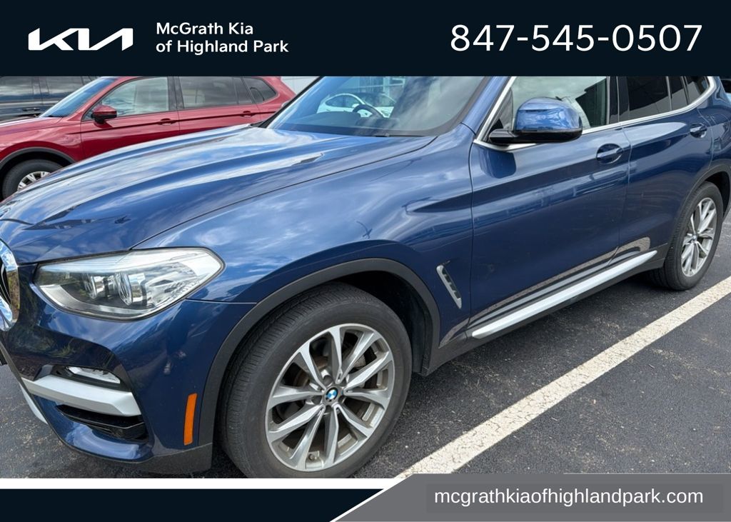 Blue Metallic 2019 BMW X3 SUV / Crossover All-Wheel Drive 8-Speed Automatic