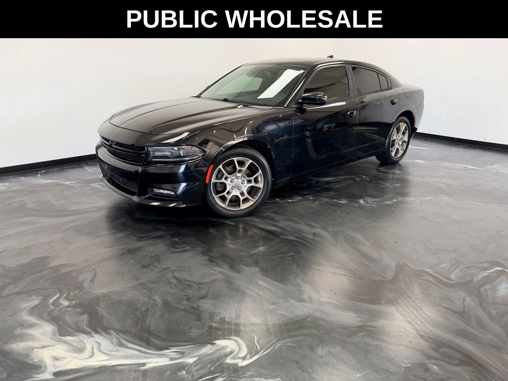 Pitch Black 2015 Dodge Charger Sedan All-Wheel Drive 8-Speed Automatic