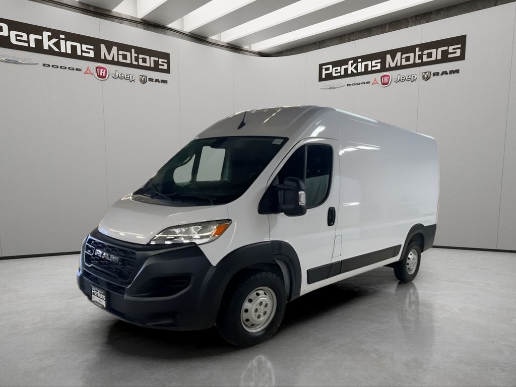 Bright White Clearcoat 2023 RAM ProMaster 1500 136 High Roof Cargo Van FWD Van Front-Wheel Drive 9-Speed Automatic