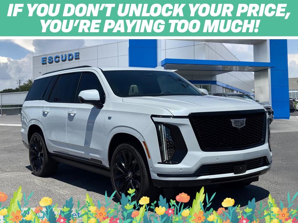 Vibrant White Tricoat 2026 Cadillac Escalade Platinum Sport 4WD SUV / Crossover Four-Wheel Drive