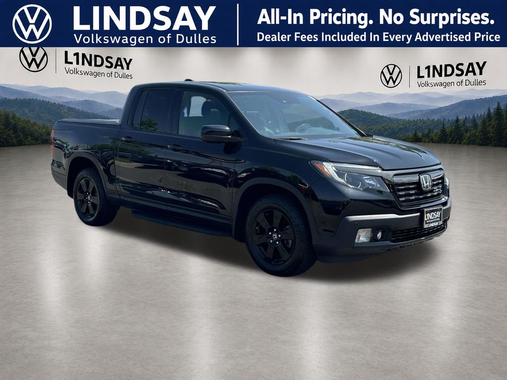 Crystal Black Pearl 2019 Honda Ridgeline Pickup Truck All-Wheel Drive 6-Speed Automatic