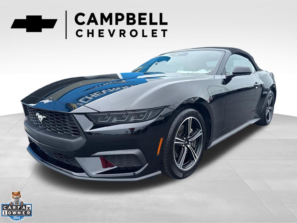 Shadow Black 2025 Ford Mustang EcoBoost Premium Convertible RWD Convertible Rear-Wheel Drive Automatic