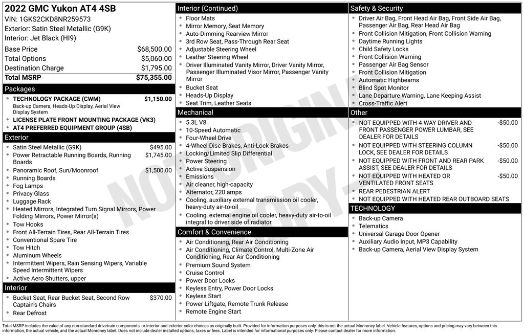 Used 2022 Gray GMC AT4 image 45