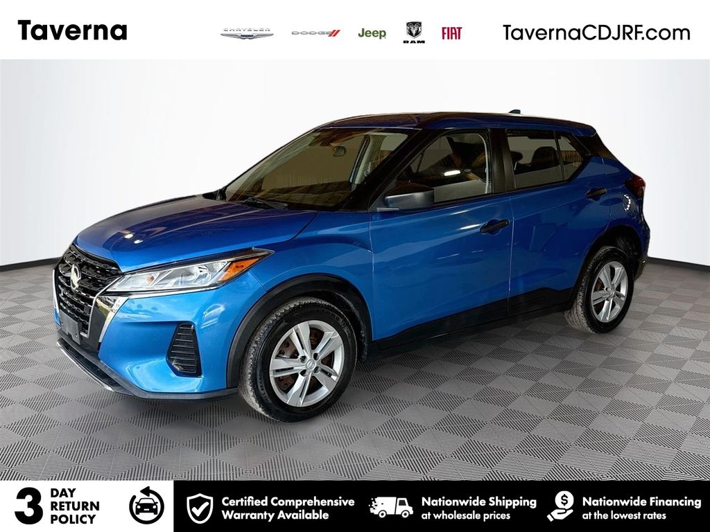 Electric Blue Metallic 2022 Nissan Kicks SUV / Crossover Front-Wheel Drive Continuously Variable Transmission