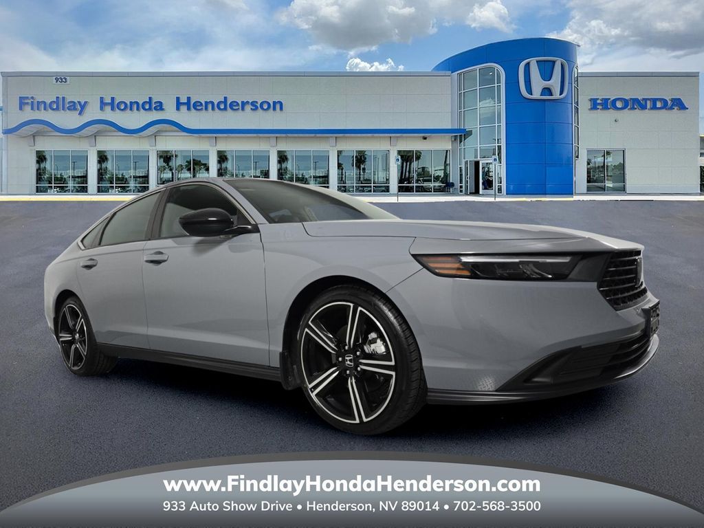 Urban Gray Pearl 2023 Honda Accord Hybrid Sport FWD Sedan Front-Wheel Drive Continuously Variable Transmission