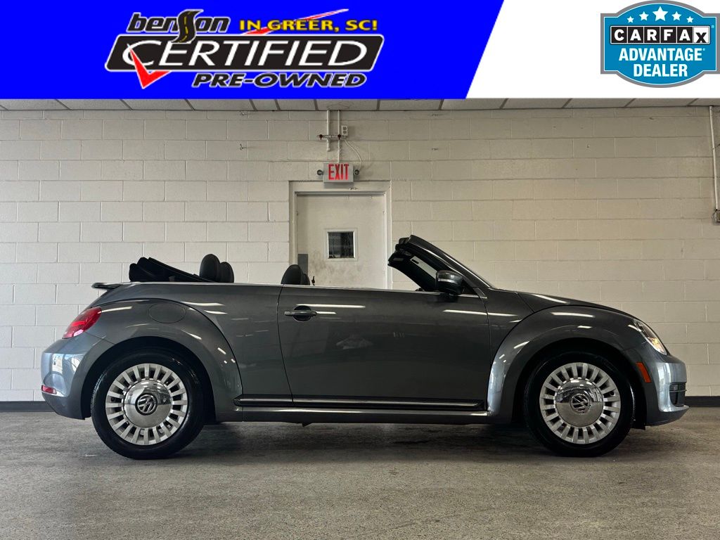 Platinum Gray Metallic/Black Roof 2014 Volkswagen Beetle 2.5L Convertible Convertible Front-Wheel Drive 6-Speed Automatic