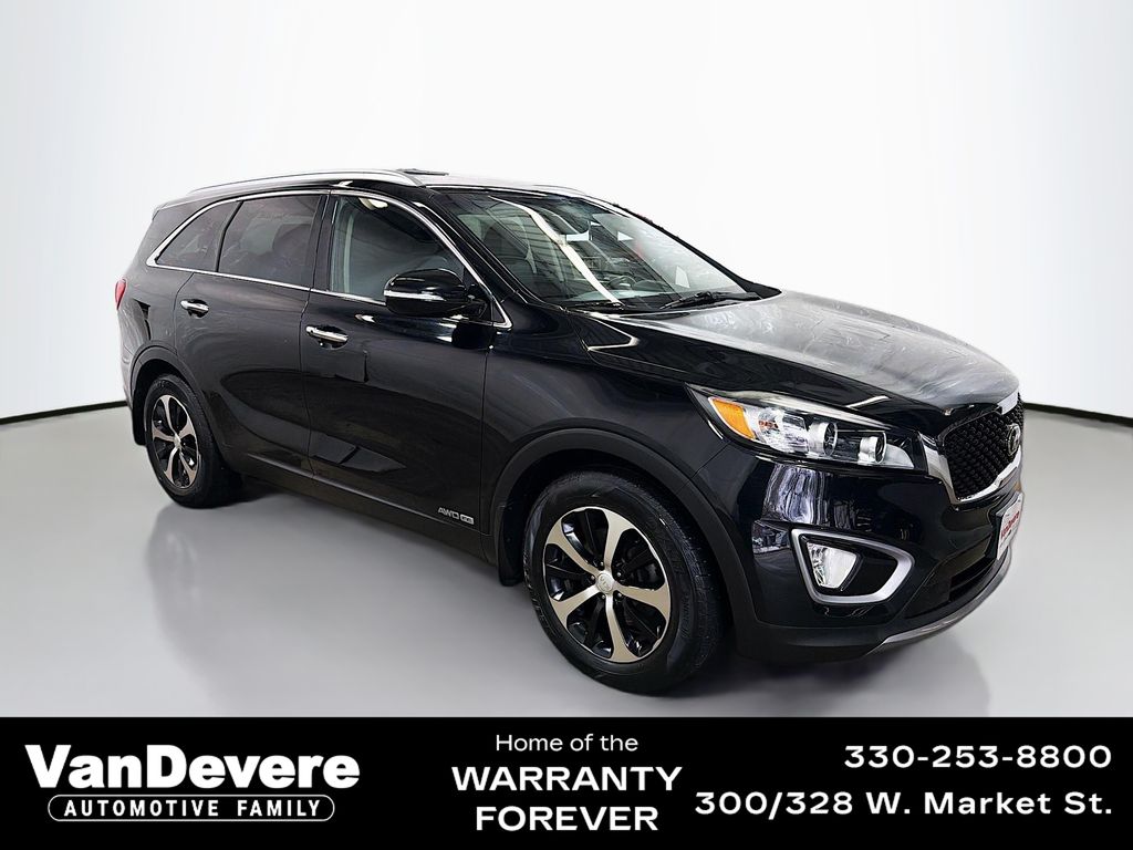 Ebony Black 2018 Kia Sorento EX V6 AWD SUV / Crossover All-Wheel Drive 6-Speed Automatic
