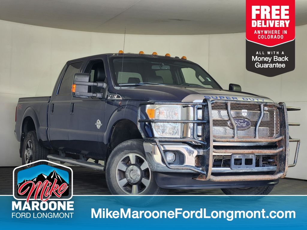 Blue 2016 Ford F-250 Super Duty Pickup Truck Four-Wheel Drive 6-Speed Automatic Overdrive