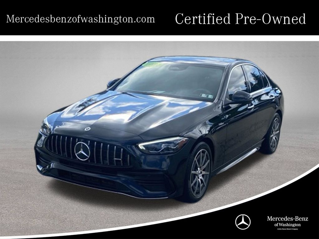 Black 2023 Mercedes-Benz C-Class Convertible All-Wheel Drive 9-Speed Automatic