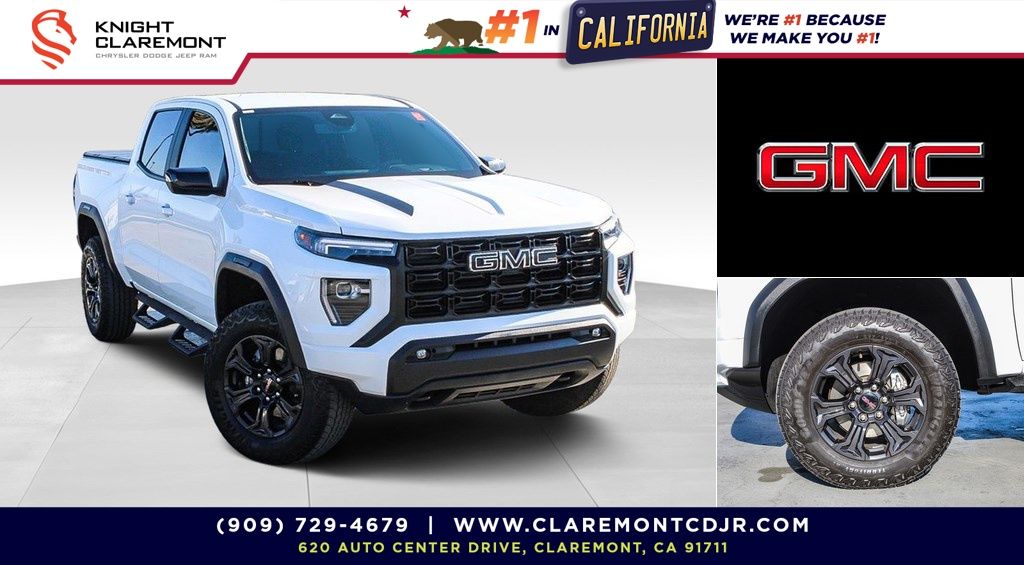 Summit White 2024 GMC Canyon Elevation Crew Cab RWD Pickup Truck 4X2 8-Speed Automatic