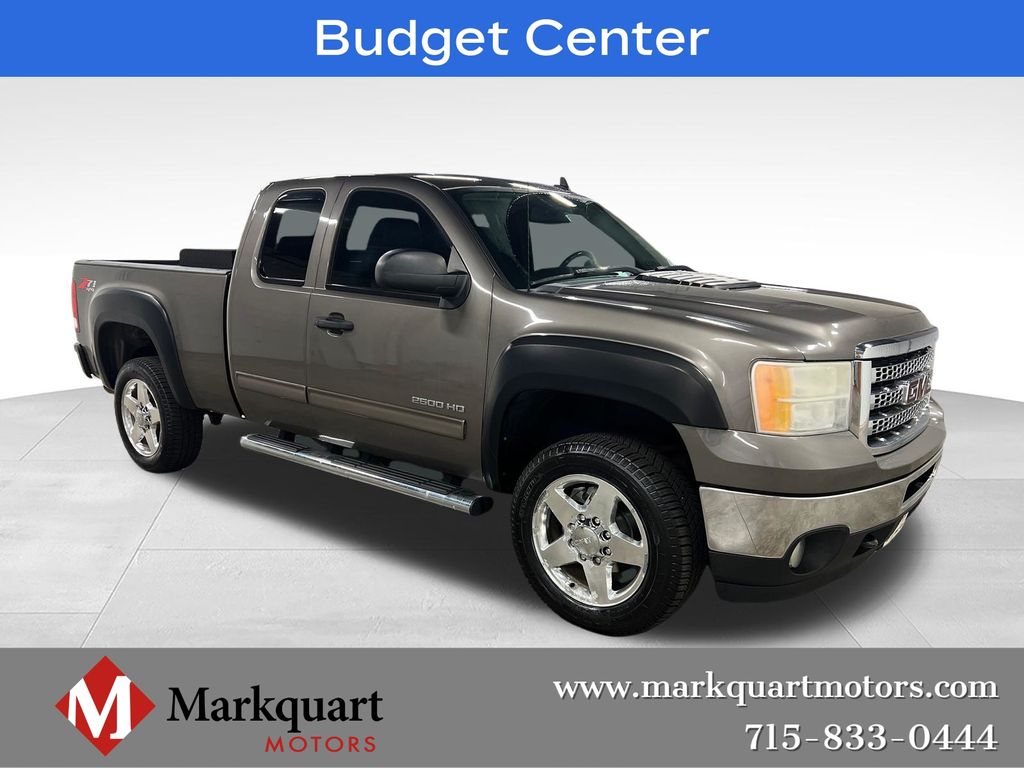 Gray (Mocha Steel Metallic) 2013 GMC Sierra 2500HD Pickup Truck Four-Wheel Drive 6-Speed Automatic Overdrive
