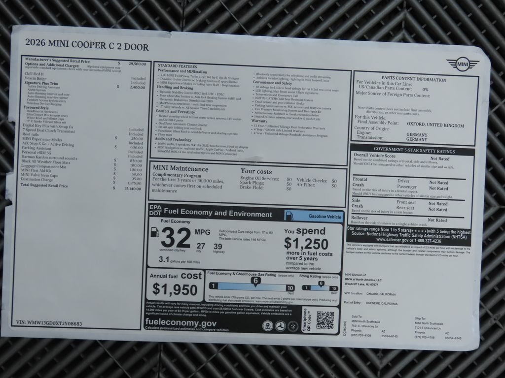 Thumbnail: 2026 MINI Cooper - 9