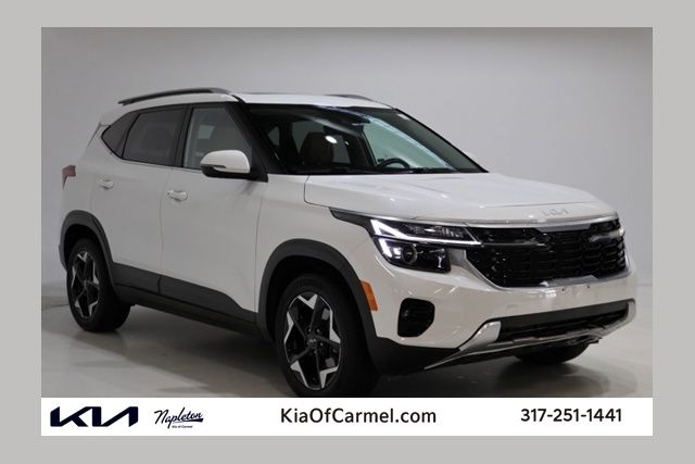 Snow White Pearl 2025 Kia Seltos EX AWD SUV / Crossover All-Wheel Drive Continuously Variable Transmission